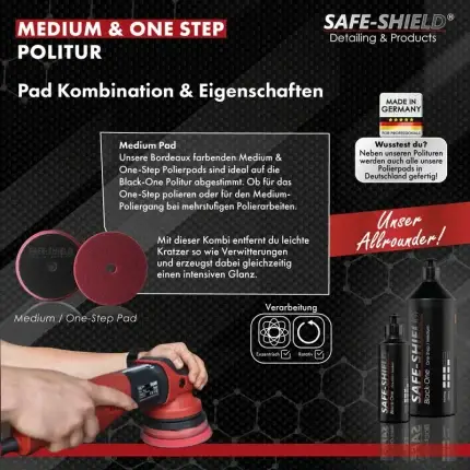 safe shield one step medium politur 250ml